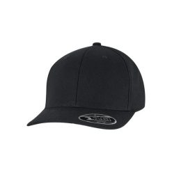 Czapka typu snapback Flexfit 110 Curved. Czarne czapki damskie FLEXFIT, bez wzorów, z bawełny, klasyczne. Za 136.50 zł.