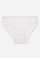 Białe Bawełniane Majtki Figi Ozdobione Koronką Vleova. Białe majtki damskie Renee, z bawełny. Za 3.99 zł.