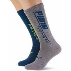 Skarpety Męskie Puma Seasonal Sportwear Skarpety Zielone 43-46. Niebieskie buty sportowe męskie Puma, bez wzorów, z bawełny. Za 124.99 zł.