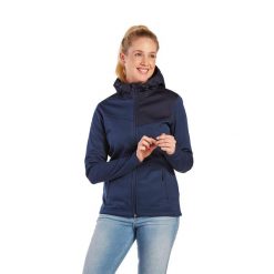 Kurtka damska Erima Softshell Performance. Niebieskie kurtki sportowe damskie Erima, l, bez wzorów, z materiału, bez ramiączek, bez kaptura, trekkingowe. W wyprzedaży za 201.00 zł.