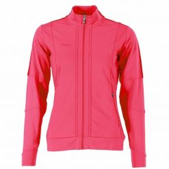 Damska bluza dresowa zapinana na zamek Reece Australia Cleve Stretch Fit. Czerwone bluzy damskie REECE, xs, bez wzorów, z dresówki, eleganckie, bez ramiączek, bez kaptura. Za 296.60 zł.
