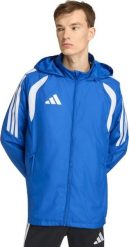 Kurtka męska Adidas Kurtka męska adidas Tiro 26 League Windbreaker niebieska JY9730 L. Niebieskie kurtki męskie Adidas, l, bez wzorów, bez kaptura. Za 231.65 zł.