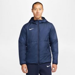 Kurtka Męska z Kapturem Nike Team Park 20. Białe kurtki męskie Nike, m, bez wzorów, z materiału, klasyczne, z kapturem. Za 479.05 zł.