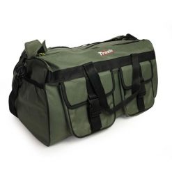 Traxis Torba wędkarska 40L - karpiowa. Zielone torby na ramię męskie TRAXIS, z nylonu, na ramię, duże. Za 131.99 zł.