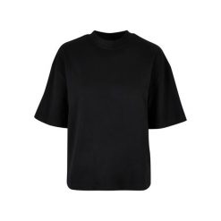 Damska koszulka z grubym rozcięciem Urban Classics Organic. Czarne bluzki damskie Urban Classics, bez wzorów, z bawełny, eleganckie, bez kołnierzyka, bez ramiączek. Za 142.00 zł.