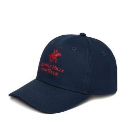 Czapka z daszkiem Beverly Hills Polo Club. Niebieskie czapki damskie Beverly Hills Polo Club, bez wzorów. Za 79.99 zł.