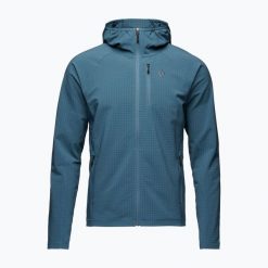 Bluza trekkingowa męska Black Diamond Coefficient Storm Hoody. Niebieskie bluzy męskie Black Diamond, m, bez wzorów, sportowe, bez ramiączek, bez kaptura. W wyprzedaży za 469.99 zł.