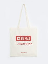 Torba bawełniana unisex Częstochowa 102. Białe torby podróżne damskie BIG STAR, z aplikacjami, z bawełny, na ramię. Za 4.99 zł.