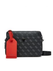 Guess Saszetka HMMILO P5222 Czarny. Czarne saszetki i nerki męskie Guess, z aplikacjami. Za 329.99 zł.