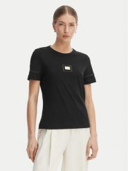 Marciano Guess T-Shirt G6GI02 K3182 Czarny Regular Fit. Czarne t-shirty damskie Marciano Guess, l, z aplikacjami, z bawełny, bez kołnierzyka, bez ramiączek. Za 160.99 zł.