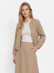 Marc O'Polo Bluza z zawartością lnu Kobiety Lyocell beżowy, 44. Brązowe bluzy damskie Marc O'Polo, bez wzorów, z lyocellu, klasyczne, bez ramiączek, bez kaptura. Za 549.95 zł.