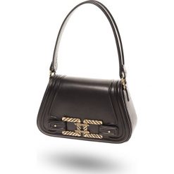 TOREBKA ELISABETTA FRANCHI. Czarne torebki do ręki damskie Elisabetta Franchi, bez wzorów, ze skóry, bez dodatków. Za 724.50 zł.