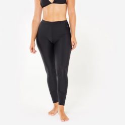 Legginsy UV surfingowe damskie Olaian Size +. Czarne legginsy damskie OLAIAN, bez wzorów, z elastanu. Za 64.99 zł.