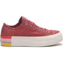 Converse Chuck Taylor All Star Lift Rainbow Tenisówki Czerwony. Czerwone trampki i tenisówki damskie Converse, bez wzorów, z materiału, bez zapięcia. Za 412.95 zł.