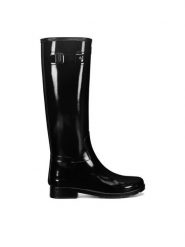 Hunter Kalosze WFT2200RGL Czarny. Czarne kalosze damskie Hunter, bez wzorów, z kauczuku, bez zapięcia. Za 449.99 zł.