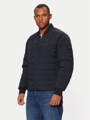 Tommy Hilfiger Kurtka bomber MW0MW37640 Granatowy Regular Fit. Niebieskie kurtki męskie Tommy Hilfiger, m, bez wzorów, z syntetyku, bez kaptura. Za 579.99 zł.