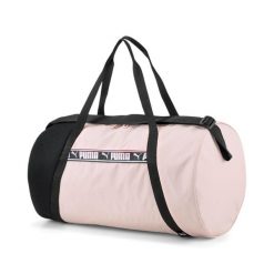 Torba Sportowa PUMA Essentials Barrel 25L Różowy Pył. Czarne torby sportowe męskie Puma, bez wzorów, z poliesteru. Za 228.99 zł.