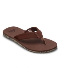 Sandały dla Mężczyzn CARVER SUEDE RECYCLED Brązowy. Brązowe sandały męskie Quiksilver, bez wzorów, z gumy, bez zapięcia. Za 104.99 zł.