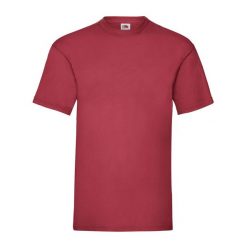 Koszulka Unisex Dla Dorosłych Valueweight. Czerwone bluzki damskie fruit of the loom, s, bez wzorów, sportowe, bez kołnierzyka, bez ramiączek. Za 35.99 zł.