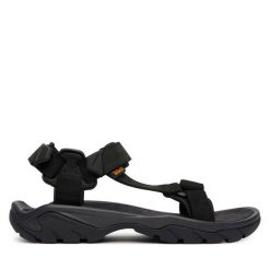Sandały Teva. Czarne sandały męskie Teva, bez wzorów, sportowe, bez zapięcia. Za 549.99 zł.