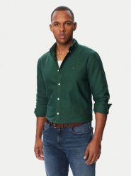 Tommy Jeans Koszula Oxford DM0DM23711 Zielony ciemny Regular Fit. Zielone koszule męskie Tommy Jeans, m, bez wzorów, z bawełny, bez kołnierzyka, bez ramiączek. Za 329.99 zł.