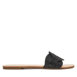 Klapki ONLY Shoes. Czarne klapki damskie ONLY Shoes, bez wzorów, bez obcasa, bez zapięcia. Za 89.99 zł.