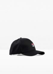 Czapka z daszkiem Fila. Czarne czapki damskie bonprix, bez wzorów, eleganckie. Za 59.99 zł.
