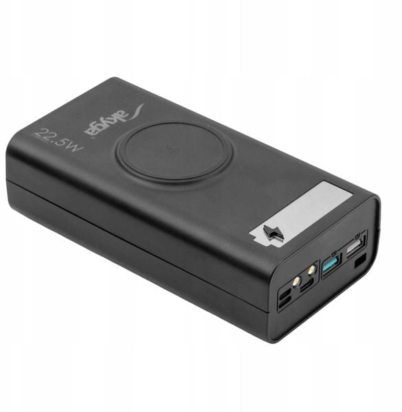 Obudowa Power Bank AK-BC-05 Ładowarka bezprzewodowa 12x Li-Ion 18650 QI QC4+ PD 22.5W. Powerbanki Akyga. Za 79.99 zł.