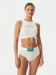 Calvin Klein Underwear Top LV00QF8707 Kremowy. Białe topy damskie Calvin Klein Underwear, xl, bez wzorów, z bawełny, bez kołnierzyka, bez ramiączek. Za 159.99 zł.