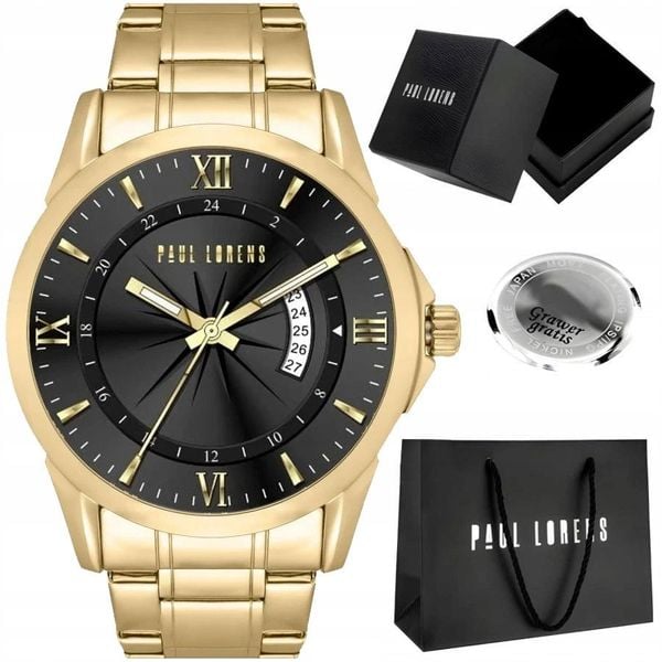 Zegarek męski Paul Lorens TRISTOR-1D1 Z GRAWEREM. Zegarki męskie Paul Lorens, bez wzorów. Za 199.00 zł.