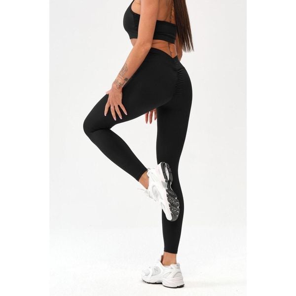 Damskie legginsy sportowe fitness Rough Radical Zoya Push-up. Czarne bielizna sportowa damska ROUGH RADICAL, l, bez wzorów, na fitness i siłownię. Za 169.90 zł.