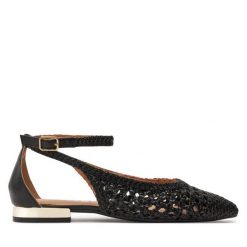 Baleriny Gioseppo. Czarne balerinki damskie Gioseppo, bez wzorów, bez obcasa, bez zapięcia. Za 369.99 zł.