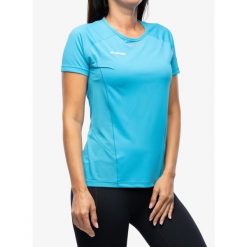 Koszulka szybkoschnąca damska Mammut Aenergy FL T-Shirt. Niebieskie koszulki sportowe damskie Mammut, bez wzorów, bez ramiączek. Za 320.35 zł.