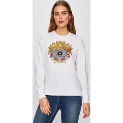 Silvian Heach - Bluza. Białe bluzy damskie Silvian Heach, m, bez wzorów, z bawełny, klasyczne, bez ramiączek, bez kaptura. W wyprzedaży za 179.90 zł.