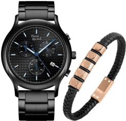 Zegarek męski Pierre Ricaud P91099.B114CH619.9.BL srebrny. Szare zegarki męskie Pierre Ricaud, bez wzorów, srebrne. Za 570.00 zł.