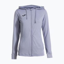 Bluza tenisowa damska Joma Sculpture II Zip-Up Hoodie W. Niebieskie bluzy damskie Joma, s, z aplikacjami, z elastanu, eleganckie, bez ramiączek, bez kaptura. Za 184.60 zł.