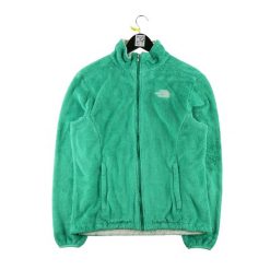 Second life - Kurtka polarowa dla kobiet w kolorze TNF Green - Stan dobry. Zielone kurtki sportowe damskie The North Face, na zimę, m, bez wzorów, z materiału, bez ramiączek, bez kaptura, trekkingowe. Za 169.16 zł.