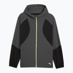Kurtka do biegania męska PUMA Run Ultraweave Hooded. Szare kurtki męskie Puma, m, bez wzorów, z materiału, bez kaptura, do biegania. Za 309.99 zł.