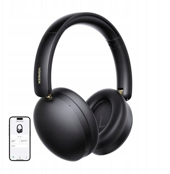 UGREEN 45018 Słuchawki nauszne Bluetoth 5.4 (czarne). Czarne słuchawki bezprzewodowe Ugreen. Za 96.22 zł.