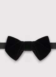 PAKO LORENTE - Czarna mucha męska. Czarne krawaty i muchy Pako Lorente, bez wzorów, z poliesteru, eleganckie. Za 149.99 zł.