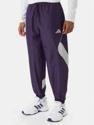 Adidas Spodnie dresowe Stadium JX5610 Fioletowy Loose Fit. Fioletowe spodnie sportowe męskie Adidas, m, bez wzorów, z dresówki. Za 199.99 zł.