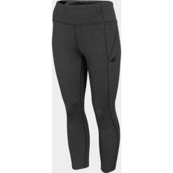 Legginsy treningowe damskie. Niebieskie legginsy damskie 4F, bez wzorów, z dzianiny. Za 99.99 zł.