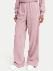 Calvin Klein Jeans Spodnie dresowe LV047H224G Różowy ciemny Regular Fit. Czerwone spodnie dresowe damskie Calvin Klein Jeans, bez wzorów, z bawełny. Za 409.99 zł.