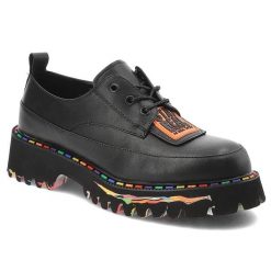 Czarne Półbuty Artiker Stylowe Obuwie Damskie. Czarne półbuty damskie Artiker, bez wzorów, ze skóry, eleganckie, bez obcasa, bez zapięcia. Za 263.99 zł.