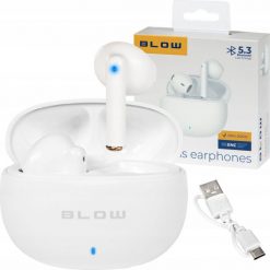 Słuchawki Blow Earbuds ENC Białe. Białe słuchawki bezprzewodowe Blow. Za 50.25 zł.