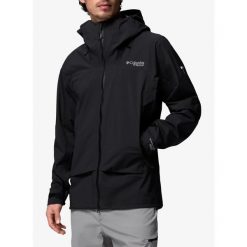 Kurtka z membraną męska Columbia Saudan Pro 3L Shell. Czarne kurtki męskie Columbia, l, bez wzorów, sportowe, bez kaptura. Za 1,143.99 zł.
