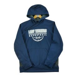 Nike Bluza damska z kapturem Granatowa. Niebieskie bluzy damskie Nike, l, bez wzorów, z jeansu, eleganckie, bez ramiączek, z kapturem. Za 102.20 zł.