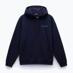 Bluza męska Napapijri B-Albula Hooded. Niebieskie bluzy męskie Napapijri, m, bez wzorów, sportowe, bez ramiączek, bez kaptura. W wyprzedaży za 393.40 zł.