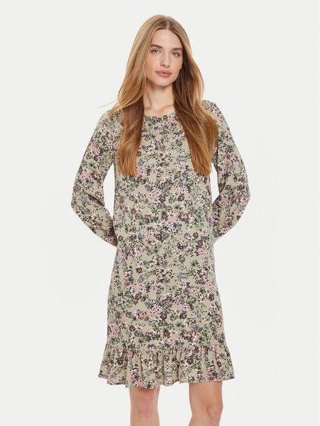 Tatuum Sukienka codzienna Lanko 1 T2318.193B Zielony Regular Fit. Zielone sukienki damskie Tatuum, na co dzień, bez wzorów, z wiskozy, bez kołnierzyka, bez ramiączek, proste. Za 219.99 zł.