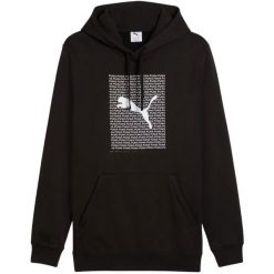 Bluza męska Puma Ess Logo Lab Hoodie FL. Czarne bluzy męskie Puma, m, bez wzorów, bez kaptura, na fitness i siłownię. Za 301.28 zł.